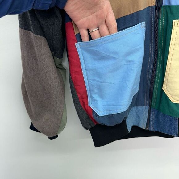 Carhartt Unisex Multicolored Patchwork Hooded Full Zip Jacket - Picture 14 of 16